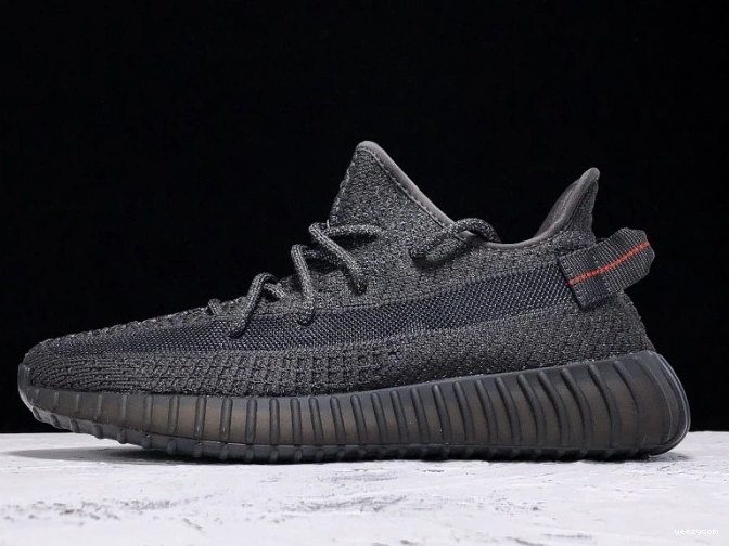 (Reflective) 350 V2 Yeezy Static FU9007 - Black Boost Adidas 0826